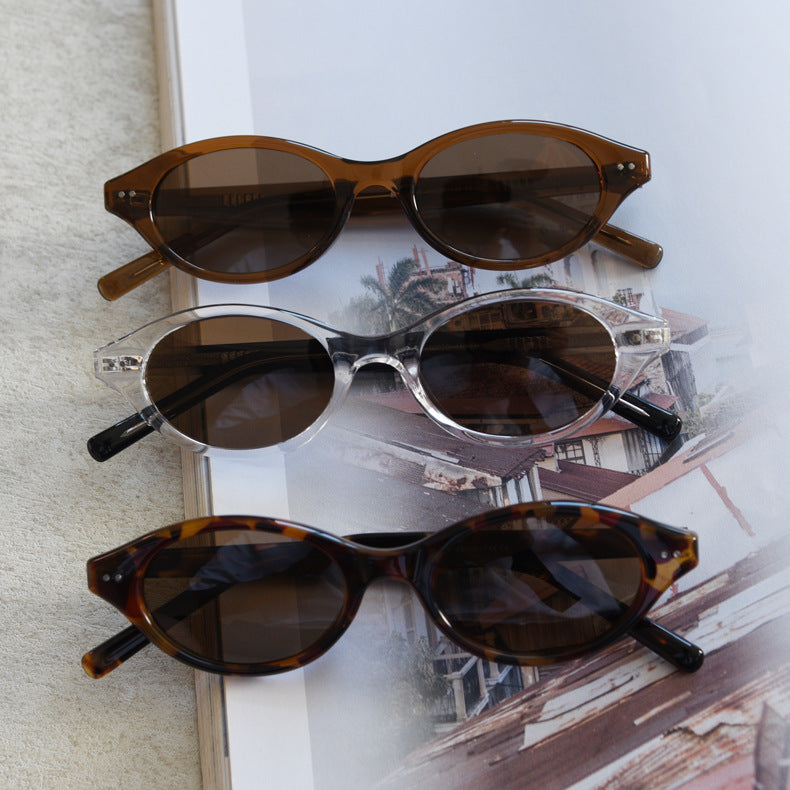 Vintage Oval Polarized Sunglasses - DippedShop Wholesale - #6211