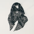 Color Block Plaid Print Silk Scarf 6W6NSI222