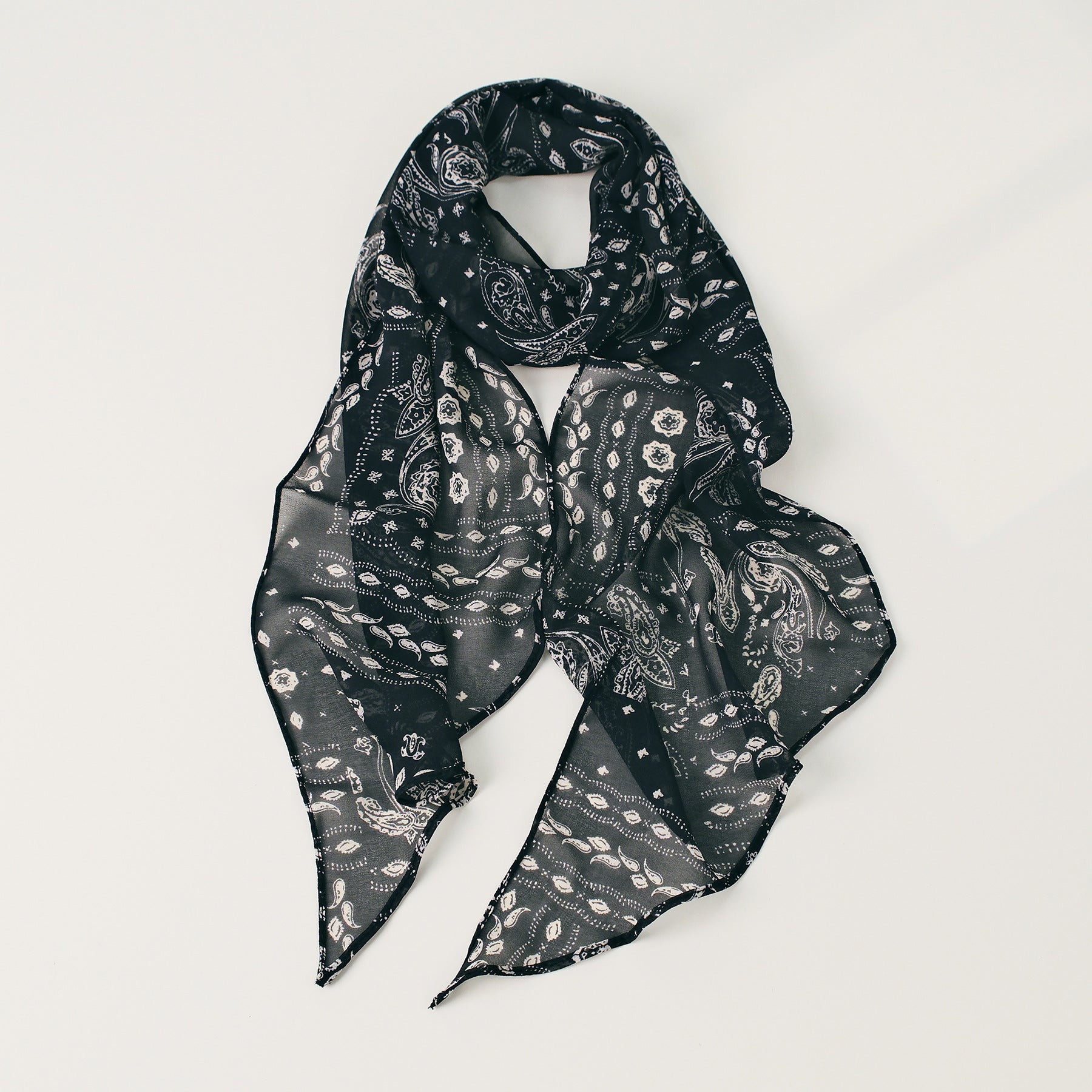 Color Block Plaid Print Silk Scarf 6W6NSI222