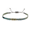 Handmade Seed Bead Braided Adjustable Bracelet 6W6JBR475