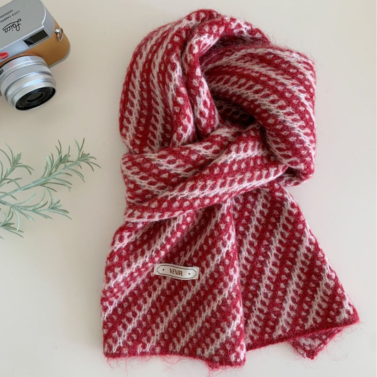 Striped Knit Winter Scarf - DippedShop Wholesale - #5811