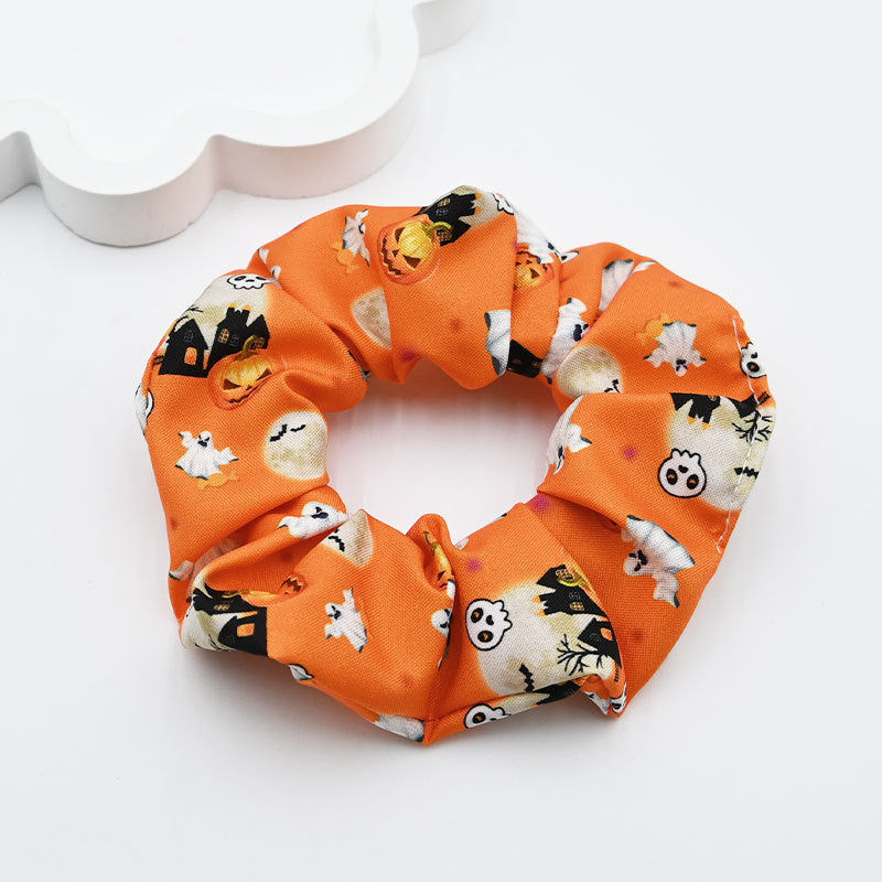 Halloween Cute Ghost Pumpkin Scrunchie DP25G442