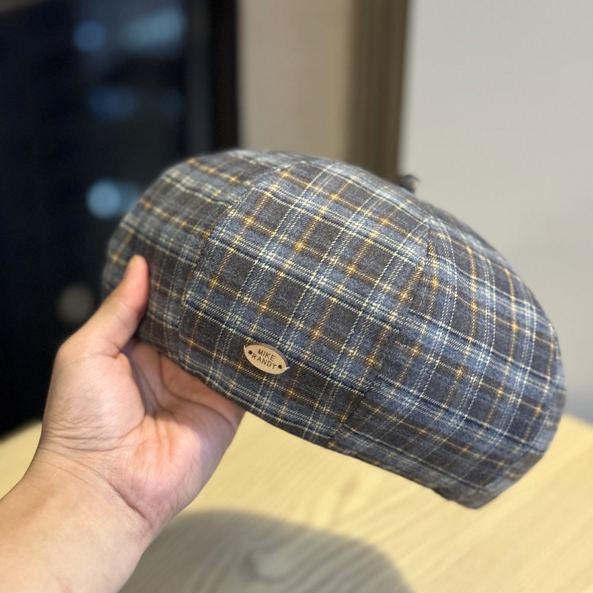 Plaid Beret Hat - DippedShop Wholesale - #2355