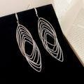 Layered Hollow Out Feather Dangle Earrings 6W6JER765