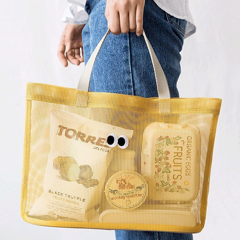 Cute Cartoon Mesh Hollow Out Stroage Bag 8BW6BOB401L