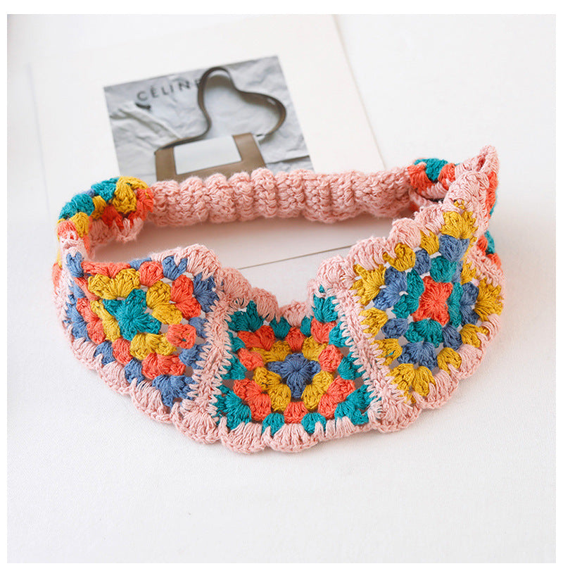 Floral Crochet Headwrap - DippedShop Wholesale - #9811