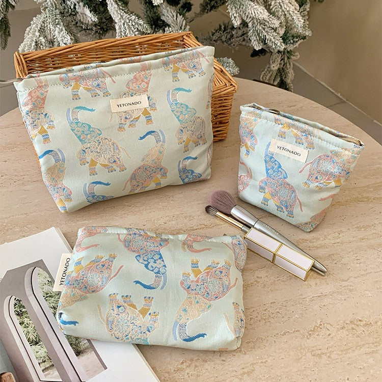 Animal Embroidery Cosmetic Bag - DippedShop Wholesale - #3747
