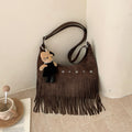 Casual Star Studded Fringe Crossbody Bag 6W10BBG2380