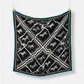 Fashion Abstract Print Versatile Square Silk Scarf 8BW6NSI14