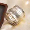 Bold Gold Plated Stretch Statement Bracelet 6W6JBR593