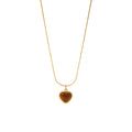 Tiger Eye Pendant Necklace - DippedShop Wholesale - #8163