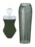 Sexy One Piece Swimsuit Set - DippedShop Wholesale - #0915