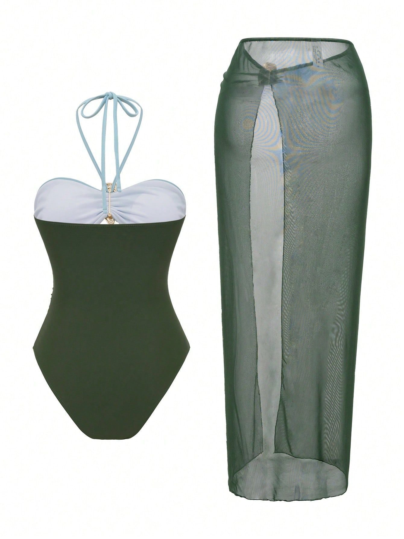 Sexy One Piece Swimsuit Set - DippedShop Wholesale - #0915