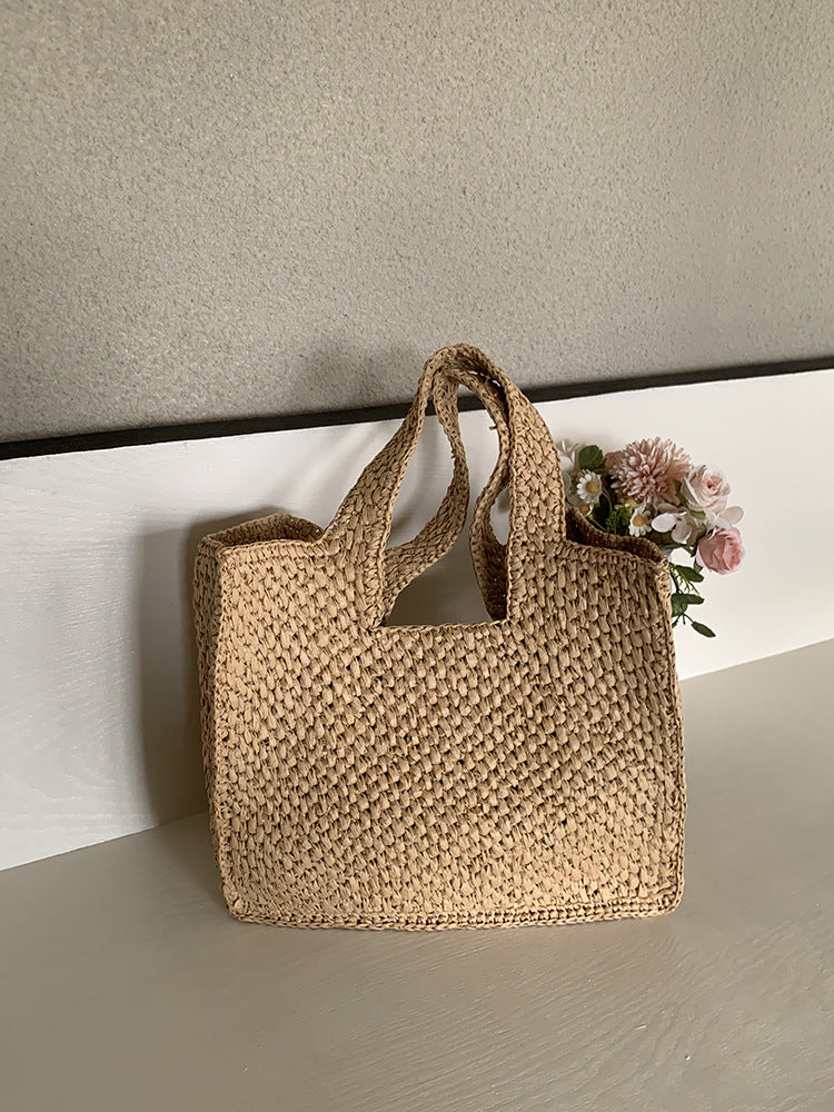 Elegant Straw Woven Handmade B - DippedShop Wholesale - #6771