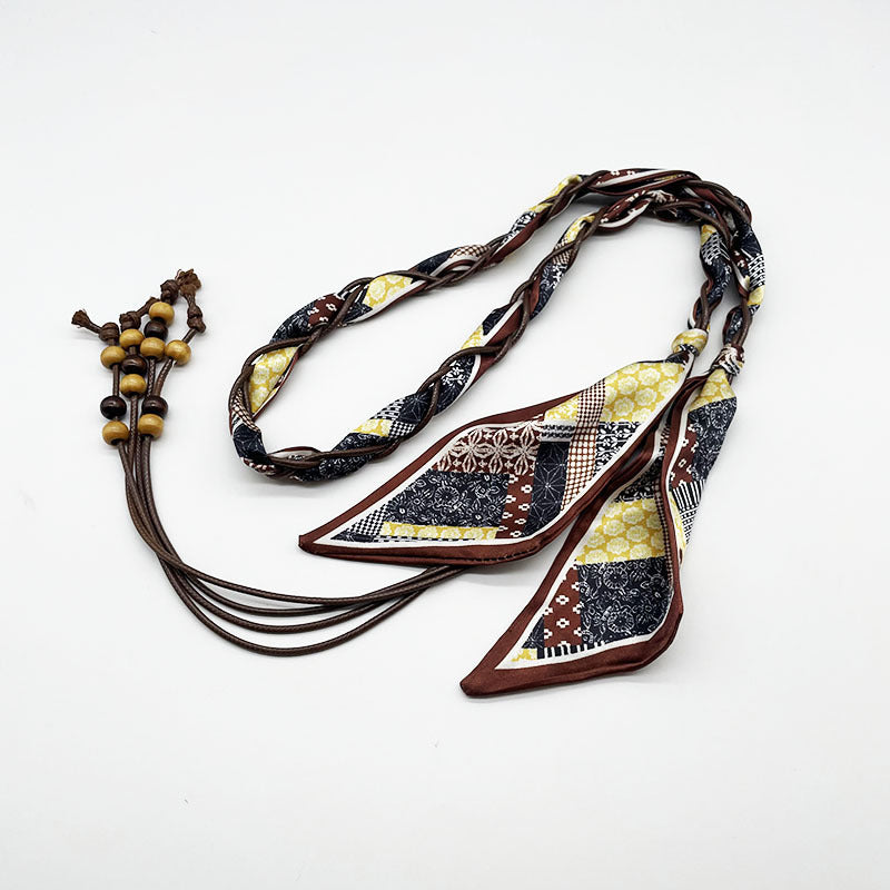Vintage Paisley Scarf Belt - DippedShop Wholesale - #8147