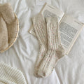 Thick Warm Wool-Blend Cable Knit Socks 6W8FSO710