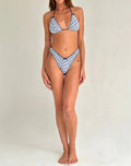 Floral Striped Bikini - DippedShop Wholesale - #2131