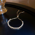 Elegant Rhinestones Floral Chain Bracelet 6W6JBR727