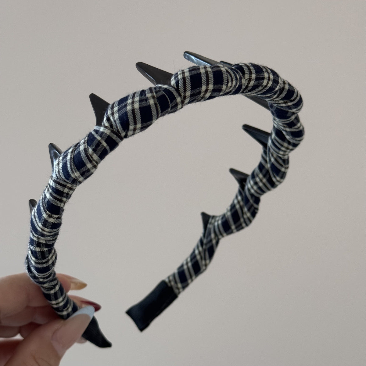 Vintage Plaid Print Weave Non-slip Headband 6W6HBD404