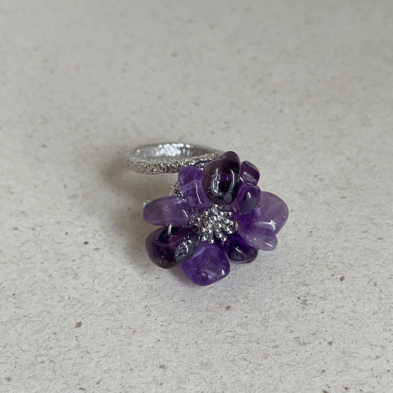 Irregular Crystal Beaded Ring - DippedShop Wholesale - #9091