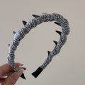 Vintage Plaid Print Weave Non-slip Headband 6W6HBD404