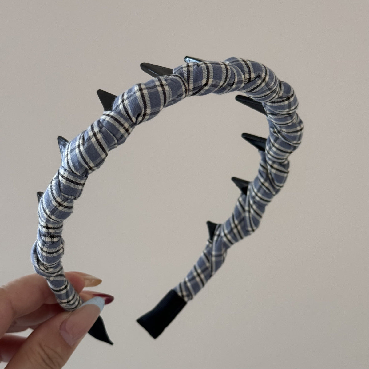 Vintage Plaid Print Weave Non-slip Headband 6W6HBD404