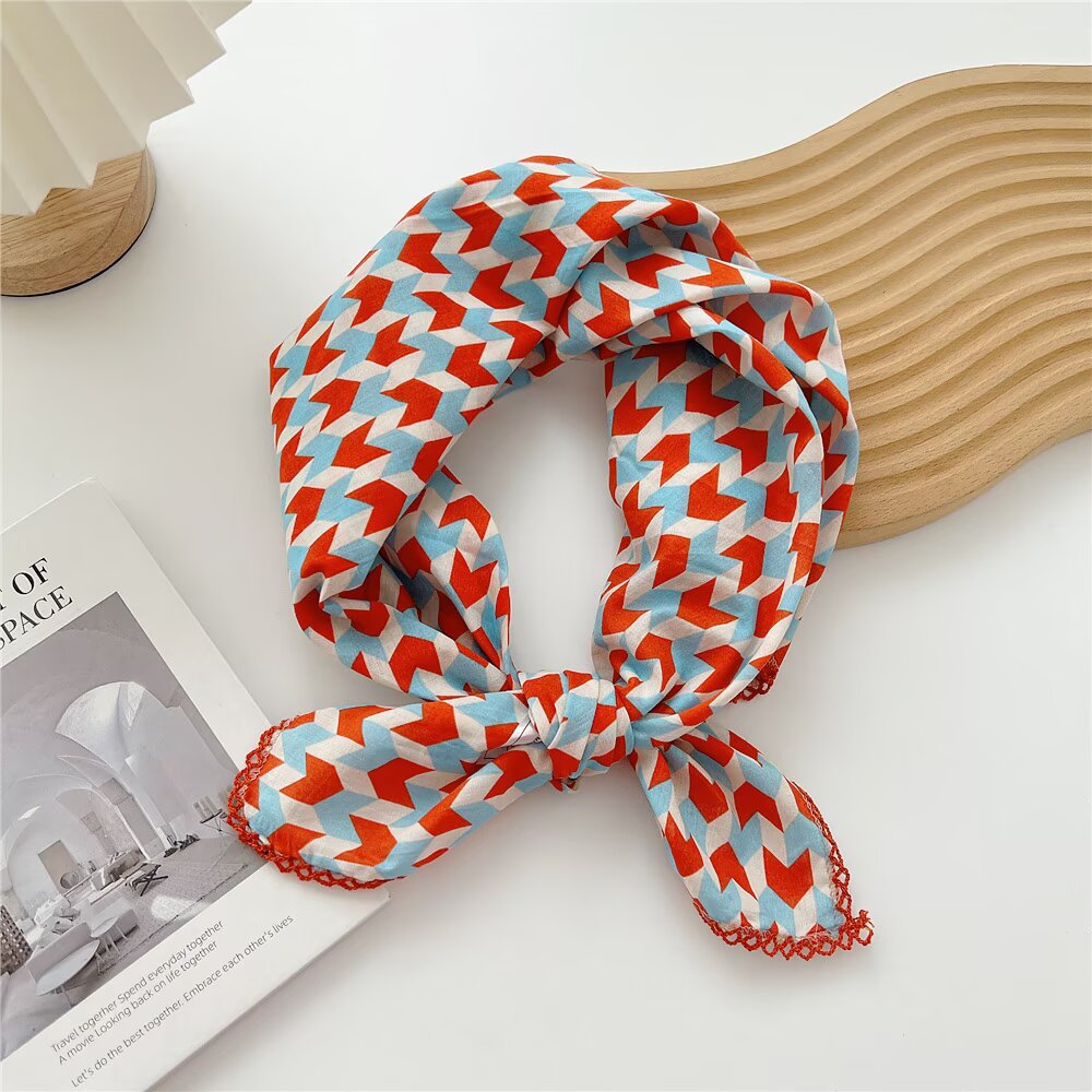 Animal Print Silk Scarf - DippedShop Wholesale - #9283