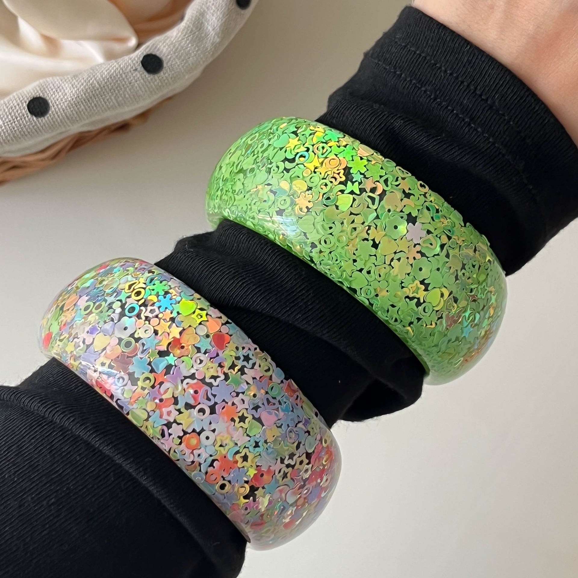 Sparkly Colorful Sequin Resin - DippedShop Wholesale - #7011