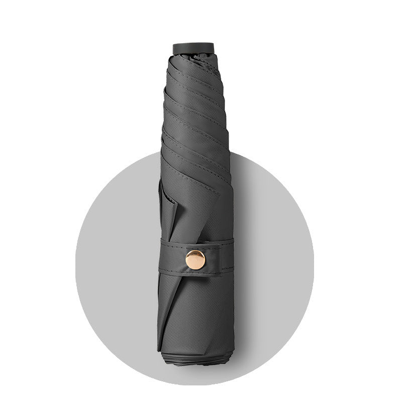 Minimalist Solid Color Portable Comapct Folding Umbrella DP26UL09