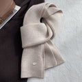 Solid Color Wool Blend Warm Knit Scarf 6W6NSC69