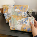 Vintage Floral Embossed Portable Makeup Bag MK2BW6W10BOB402