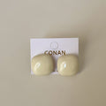 Enamel Square Stud Earrings - DippedShop Wholesale - #8243