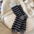 Winter Striped Color Contrast Warm Slouchy Socks 6W8FSO703