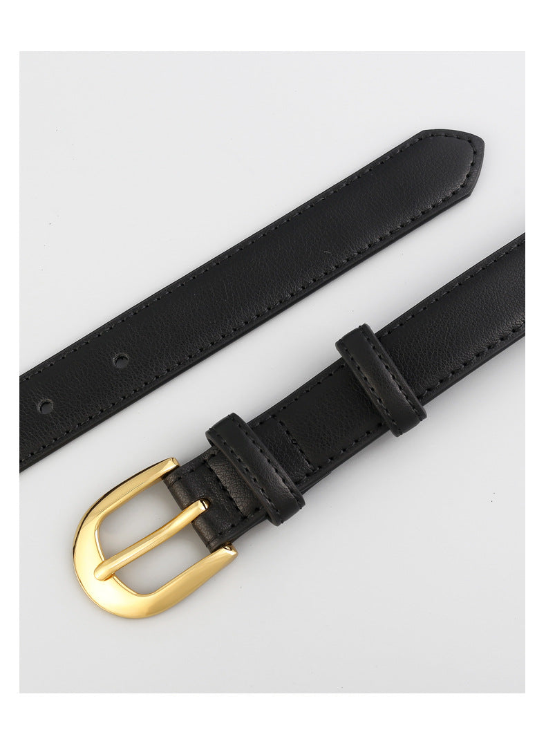 Casual Solid Color Adjustable Leather Blet 6W6JBT154