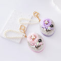 Floral Rhinestone Bag Charm - DippedShop Wholesale - #4883