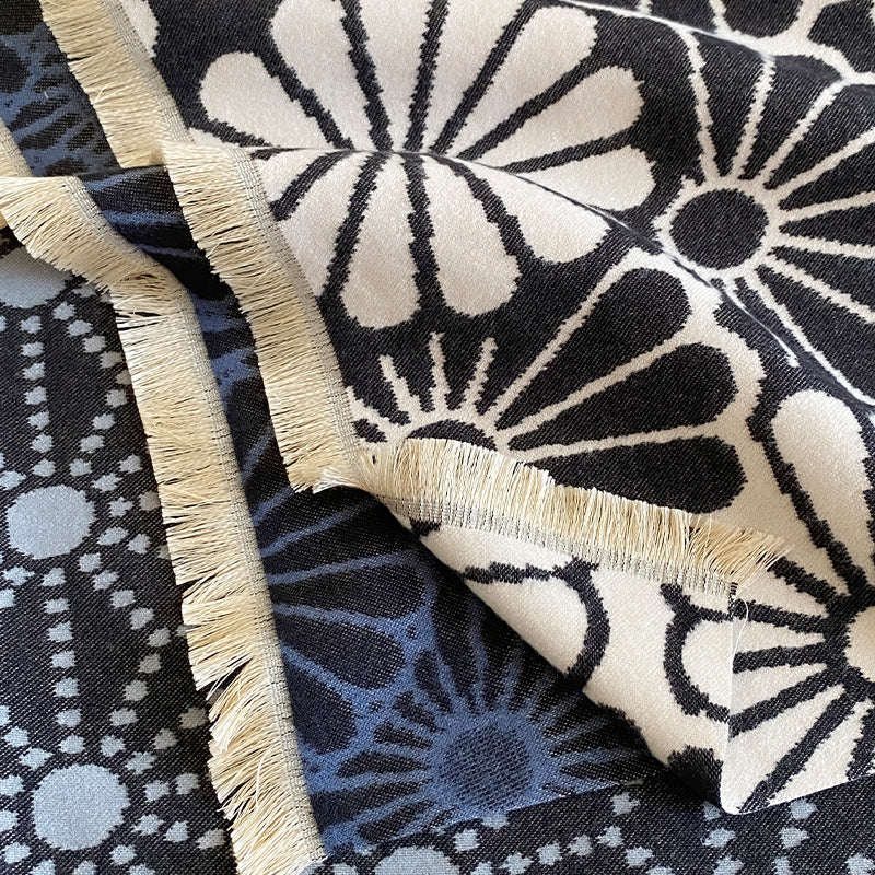 Reversible Floral Jacquard Shawl - DippedShop Wholesale - #0963