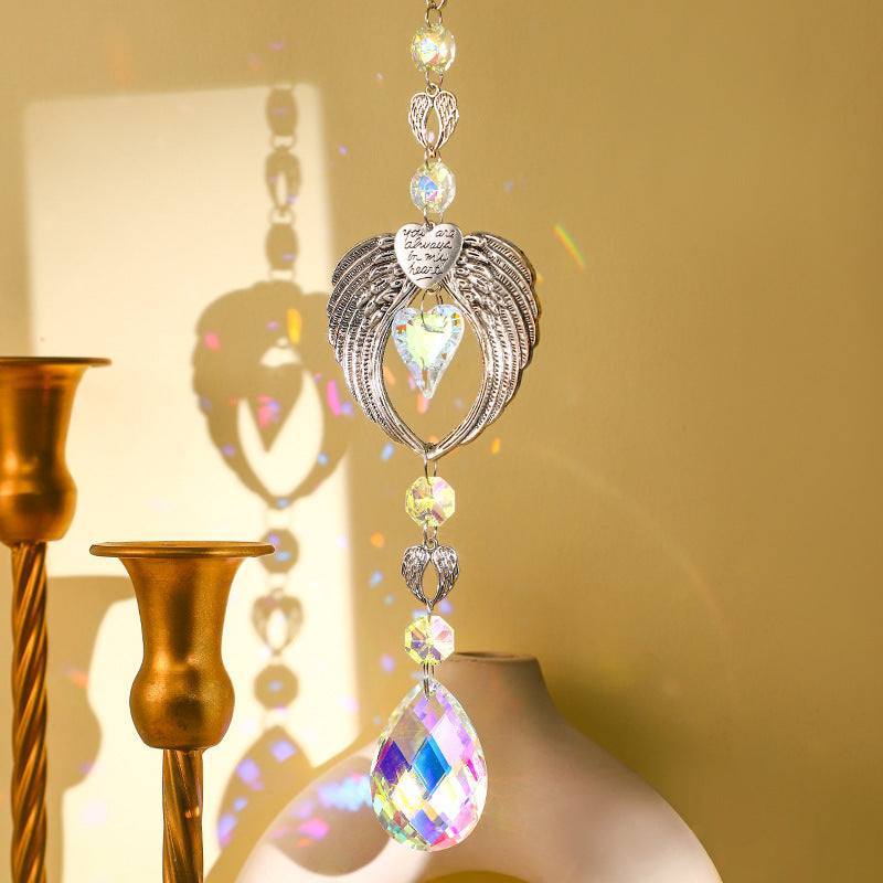 Crystal Prisms Angel Wings Wind Chime Suncatcher 6H7HLS200