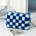 Plush Plaid Cosmetic Bag - DippedShop Wholesale - #3059