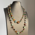 Boho-style Colorful Beaded Chain Necklace 6W6JNC669