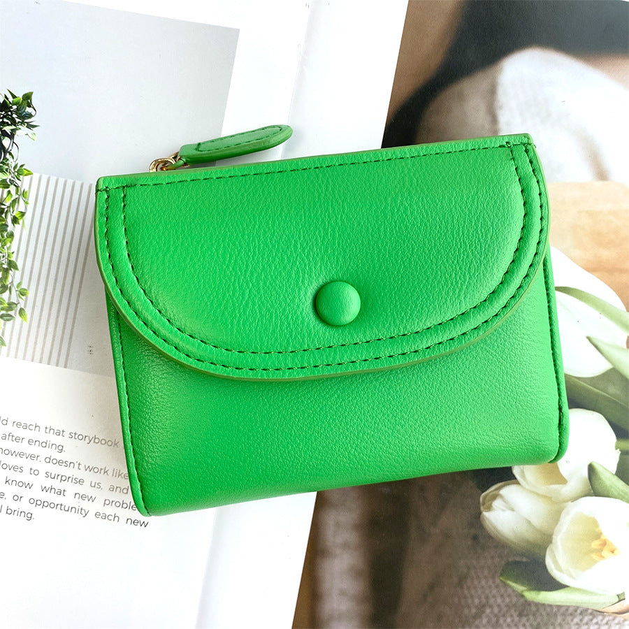 Simple Solid Color Multi-Functional Bifold Wallet 6S10BWB95