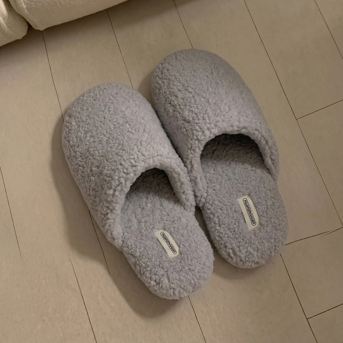 Casual Fuzzy Plush Warm Non-Slip Indoor Slippers 6W8FSP233