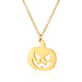 Simple Halloween Pumpkin Ghost Choker Necklace 6W6JNC613