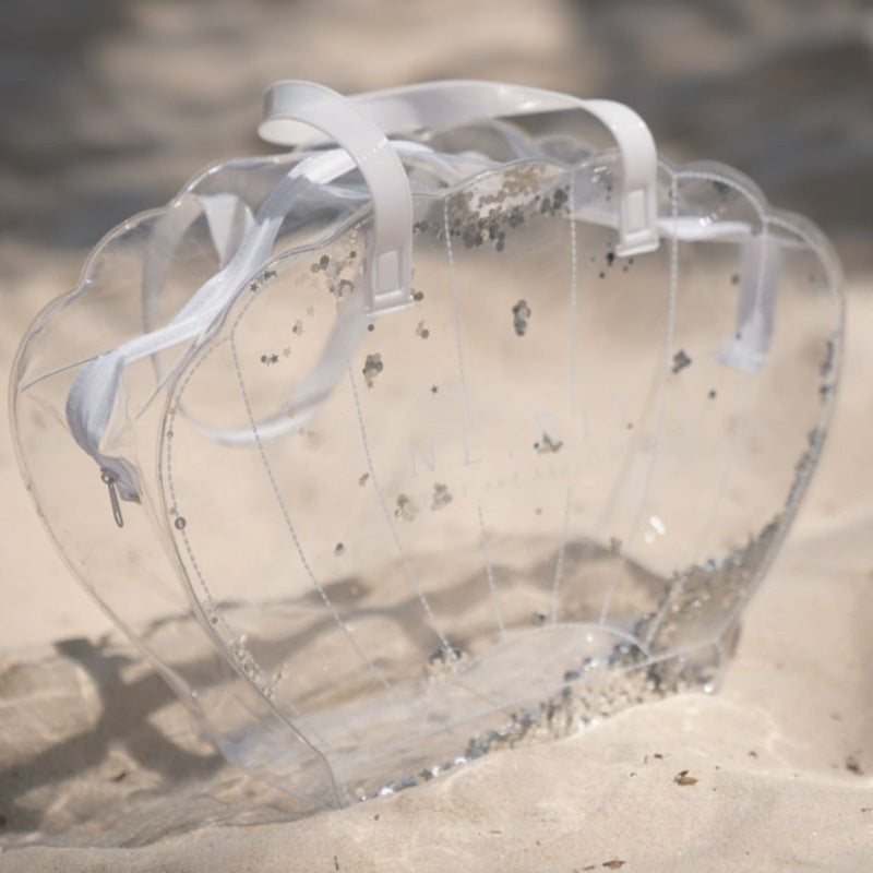 Transparent PVC Seashell Tote - DippedShop Wholesale - #7235