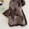 Star Embroidered Knit Scarf - DippedShop Wholesale - #0259