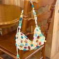 Boho Colorful Stone Beaded Shoulder Bag 8BW6BBG419