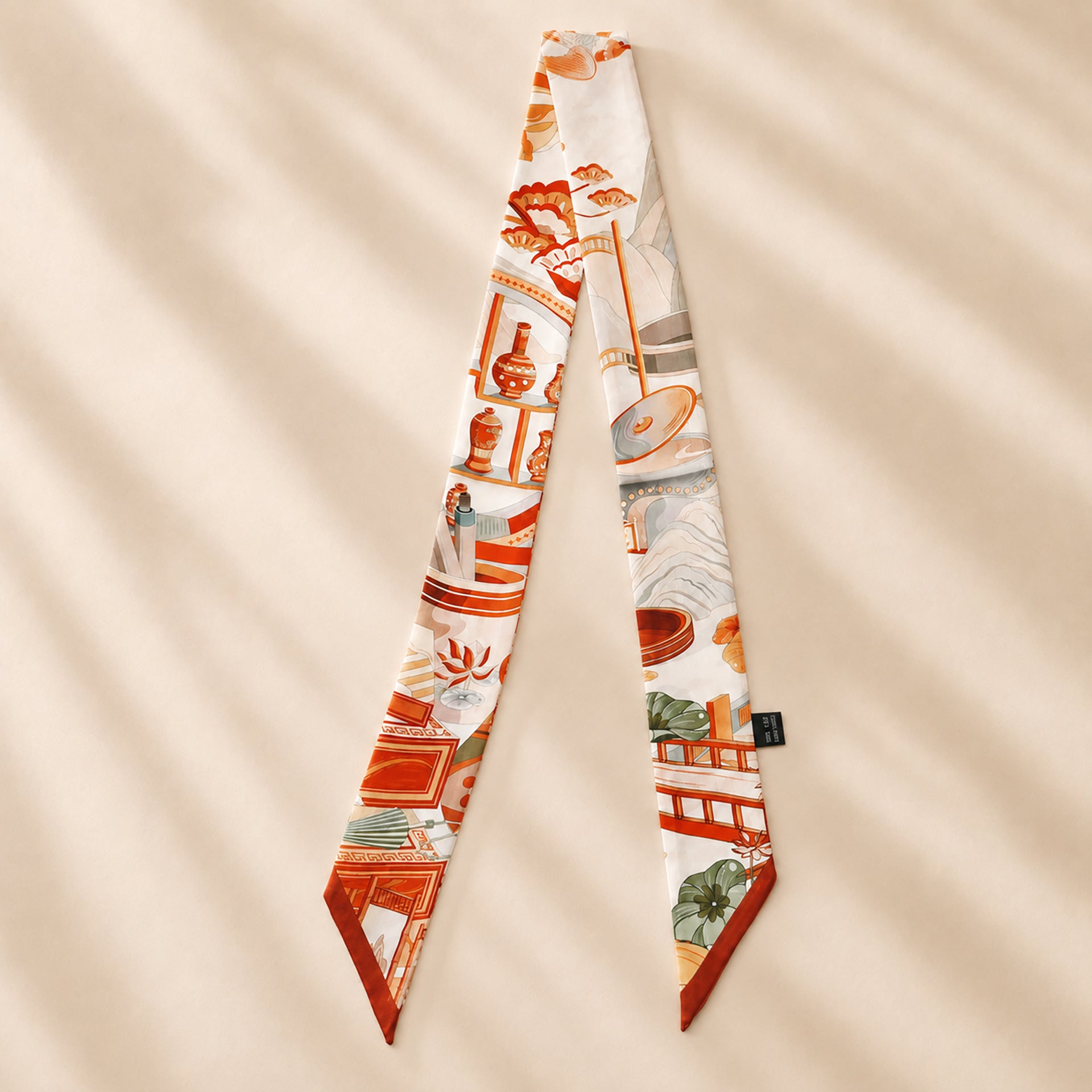 Cute Polka Dots Print Silk Scarf 6W6NSI251