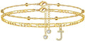 Trendy Initial Letter Gold Pla - DippedShop Wholesale - #7075