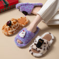 Spooky Halloween Cartoon Plush Slippers 6W8FSP223