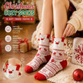 3D Animal Ear Cute Christmas Red Socks 6W8FSO897