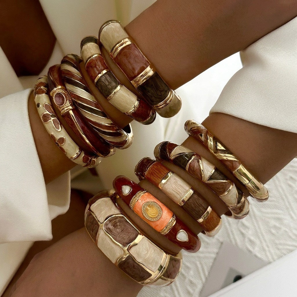 Enamel Bangle Bracelet - DippedShop Wholesale - #6211